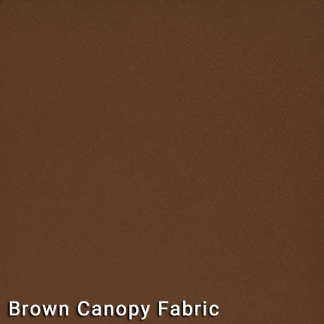Outdoor Living - 7.5' Market Bronze Frame Brown Canopy Umbrella