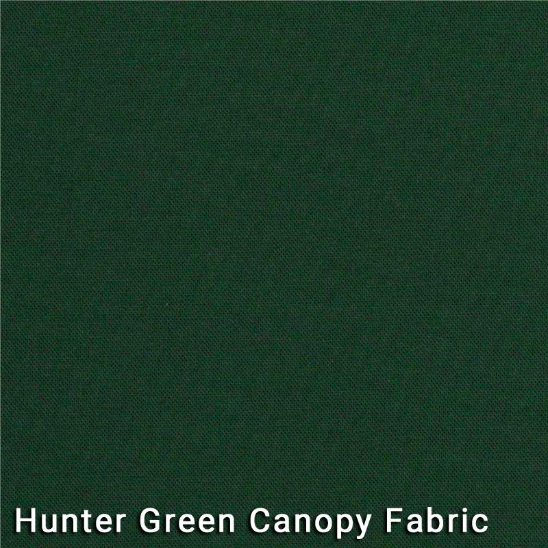 Outdoor Living - 7.5' Market Bronze Frame Hunter Green Canopy Umbrella