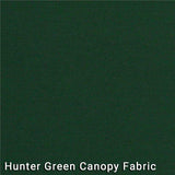 Outdoor Living - 7.5' Market Bronze Frame Hunter Green Canopy Umbrella