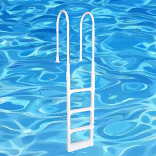 Pools - Main Access Pro-Series Pool Deck Ladder